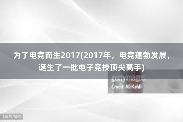 为了电竞而生2017(2017年，电竞蓬勃发展，诞生了一批电子竞技顶尖高手)